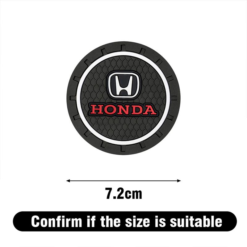2Pcs Car Water Cup Groove Silicone Pad Auto Accessories For Honda civic accord fit jazz pilot CRV odyssey passport city shuttle PH2