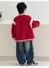 Boys' outerwear Spring and Autumn 2026 New Style Big Boys' Spring and Autumn Sportswear Children's Handsome Red Baseball Jacket