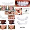 Fake Snap On Teeth Upper Lower Dental Veneers Denture Tooth Cover Set Simulation