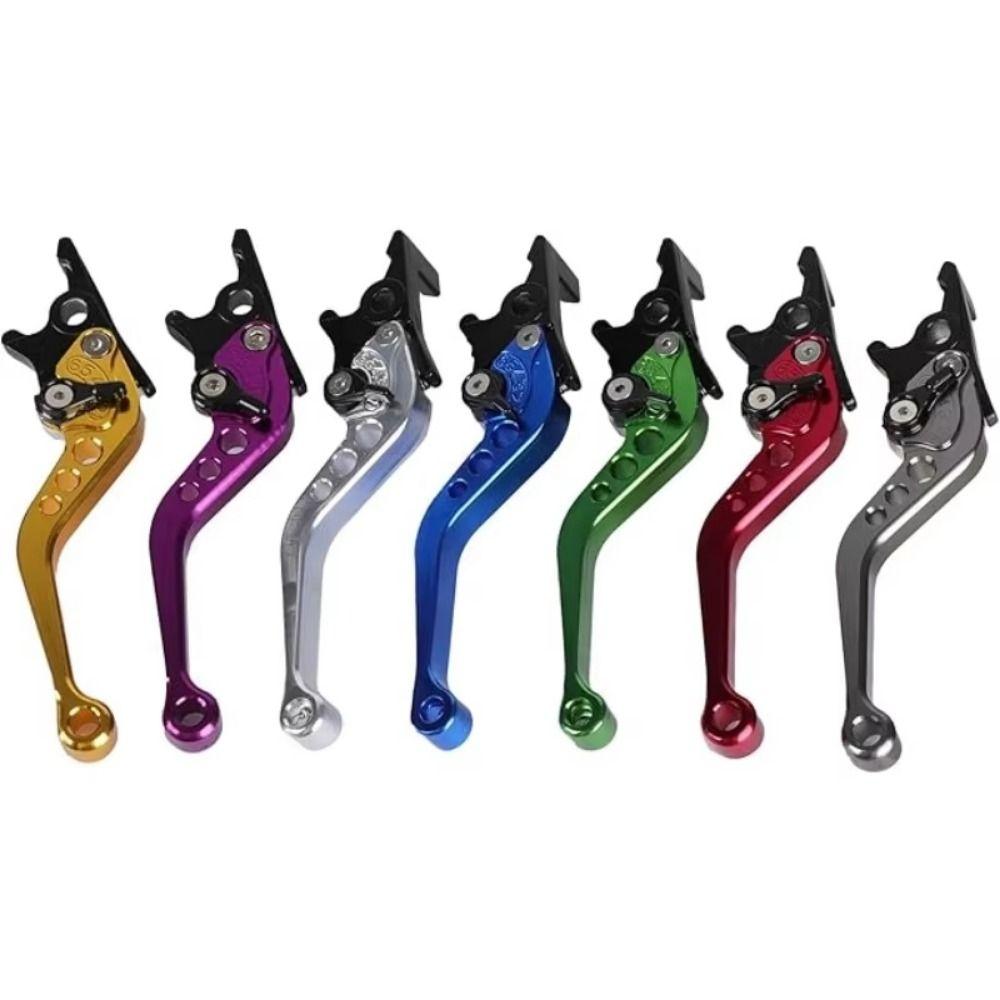 1Pair Aluminum Motorcycle Brake Levers Double Disc Brake Clutch Levers Dirt Bike Handle Grips