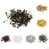 100 Pieces Iron Earrings Post 6mm with Earring Back for Making Jewelry Findings
