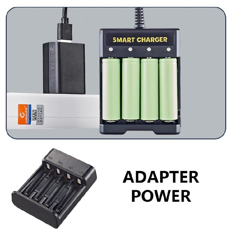 USB Battery Charger for 1.2V Double/Triple A Battery 4Independent Charging Slots Advanced Circuitry for Safe Charging