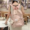 Fashion Leopard Print Student Backpack With Plush Pendant For Teen Girls And Boys