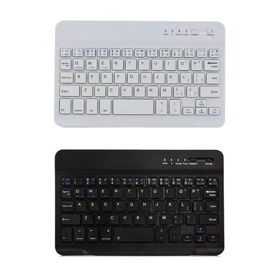 Teclado Inalámbrico Bluetooth Ligero Recargable de 7/9/10 Pulgadas Teclado de Viaje