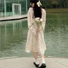Casual Dress Gentle Floral Halter Dress Thin Section of A Hundred with Thin Sleeveless Dresses