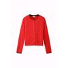 Color Block Round Knit Cardigan Bakcf2641