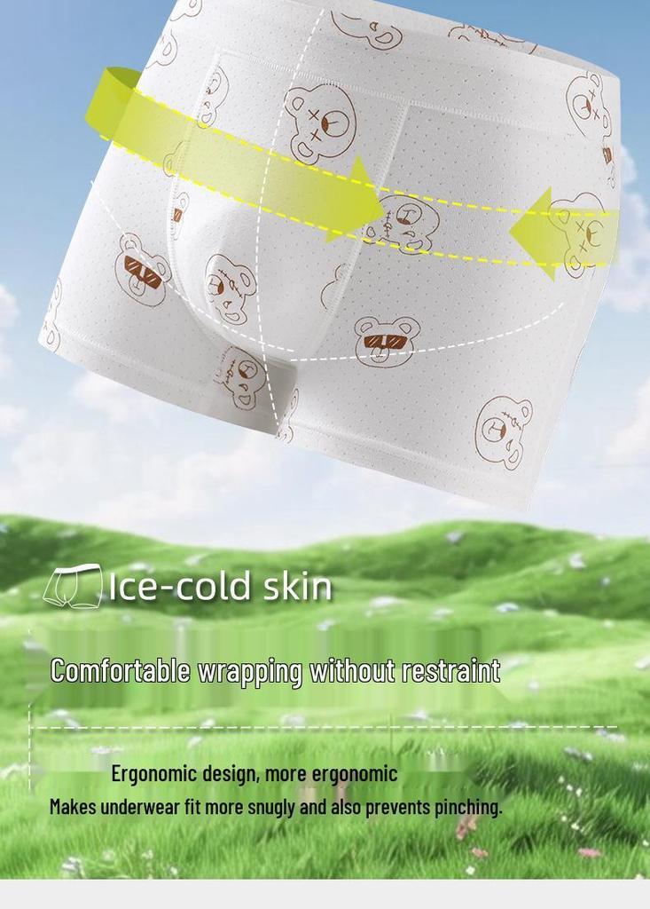 Kids' Ice Silk Mesh Underwear - Lightweight & Breathable for Boys In Various Sizes