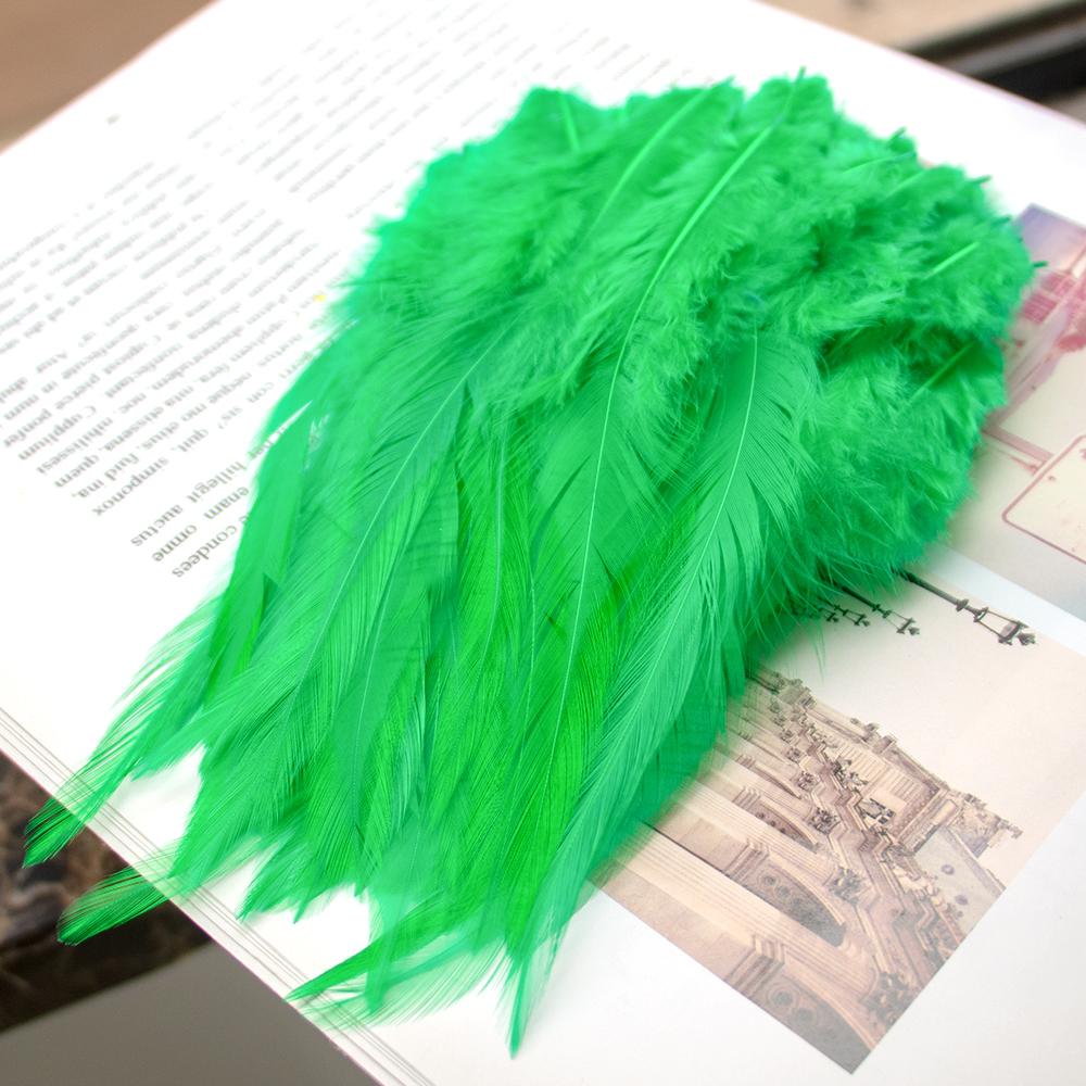 50Pcs High Quality Pheasant Rooster Feather 4-6"/ 10-15Cm Natural Dyed Chicken Plumes for Crafts DIY Jewelry Earring Accessories