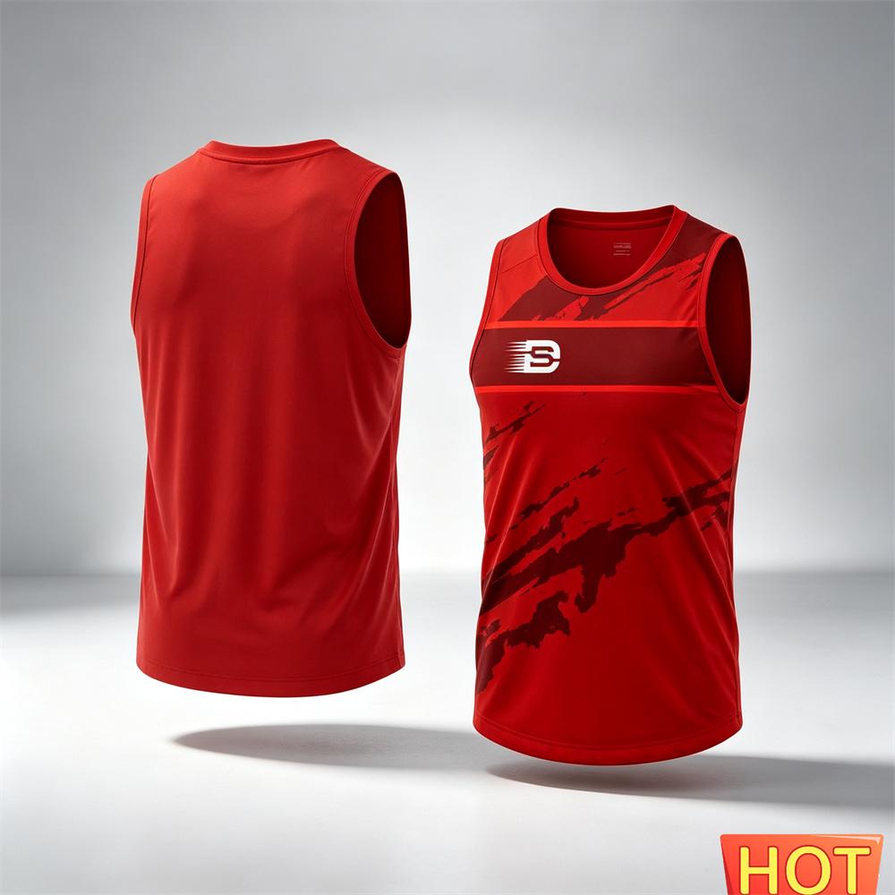 Sports Men's sleeveless T-shirt Summer Unisex Fitness Outdoor men's t-shirts and tank tops Quick Drying Loose Top Men's clothing