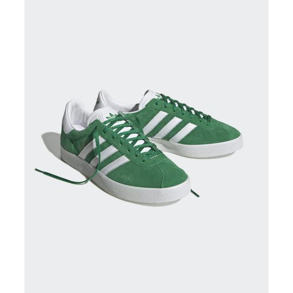 Adidas Gazelle 85 Green White Unisex Sneakers Cloud-White Gold-Metallic IE2165