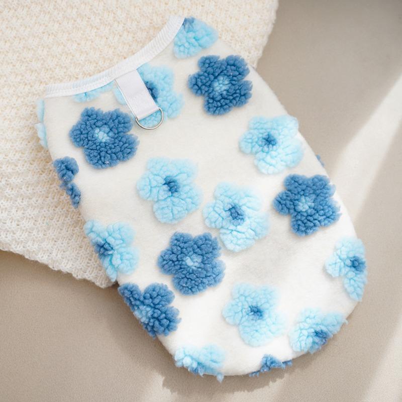 Pet Clothing for Autumn and Winter, Double-layered Plush Cat and Dog Vests for Keeping Warm and Protecting Against The Cold