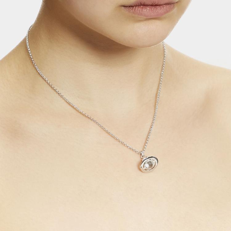 Vivienne Westwood Queen Saturn Pendant Necklace Women necklace Brass Silver 63020098W004W004