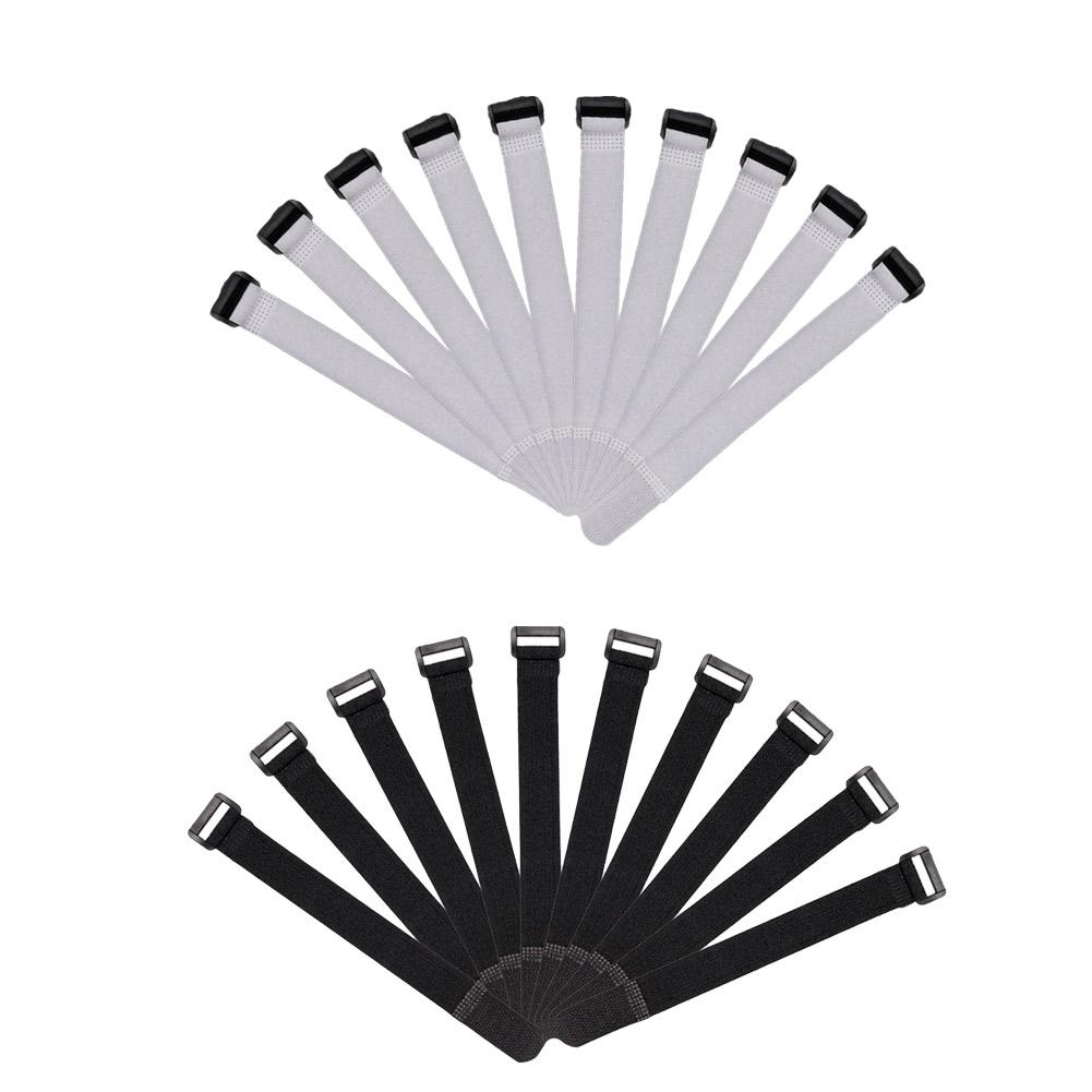 20pcs Reusable Fishing Rod Tie Holder Strap Suspenders Fastener Hook Loop Cable Cord Tie Belt Fishing Tackle Strapping Wrap Band