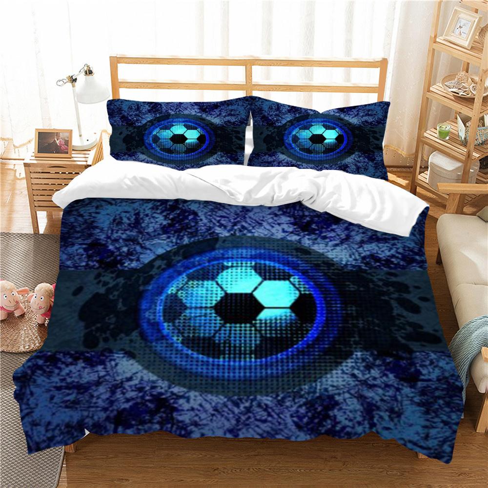 Soccer Duvet Cover Sports Style Home Bedspreads King Queen Size Bedding Fashion Quilt Cover Woman Man Bedding Sets