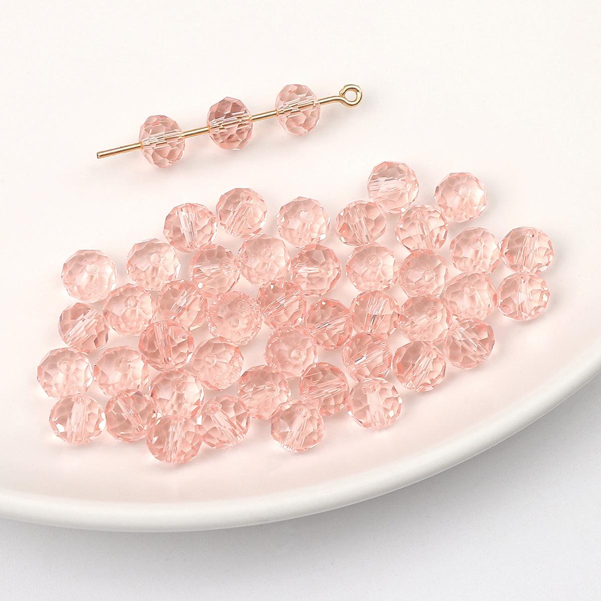 

20 шт. хрустальные стеклянные бусины для серьги, браслета, ожерелья, браслета «сделай сам», ювелирные изделия, изготовление бусин 8x6mm