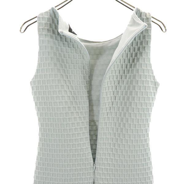 Emporio Armani No sleeve one piece 38 Gray Back zip Women Used