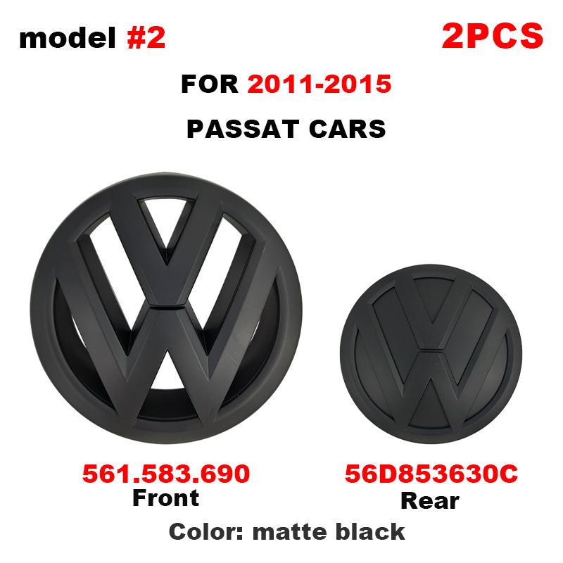Volkswagen MK4 Volkswagen Logo Car Front Grille Rear Hood Badge For VW Passat B8 16-2018 Volkswagen PASSAT B7 B6 2011-2015 Auto Emblem Stickers