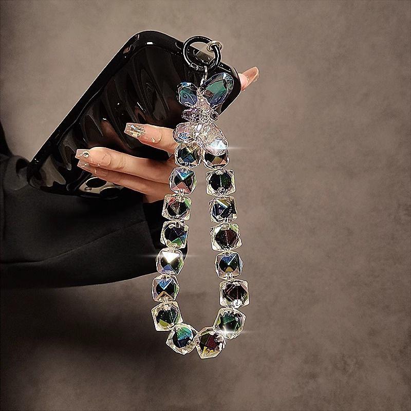 Universelles Handy-Lanyard High-End Luxus Kurz Wassertropfen Hängekette Handperlen-Handgelenkkette Handgehaltener Anhänger