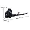 Leaf Blower, 63CC Gas Powered Backpack Blower, 2-Stroke Snow Blower for Lawn Care Yard Dust Debris (Black)