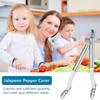 Stainless Steel Chili Pepper Corer Bitter Melon Chili Pepper Seed Remover Coring Knife Vegetable Cutter Kitchen Items