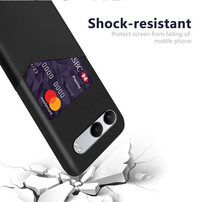 Für OnePlus Nord 4 Hülle Stofftextur PU-Leder Hartes PC Kartenfach Handyhülle