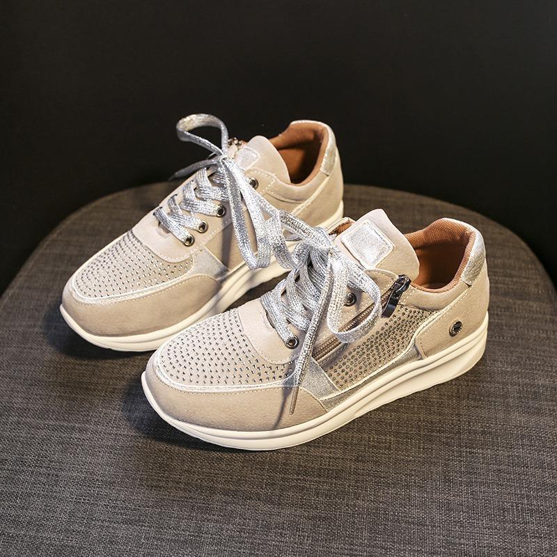 Women's Shoes New Single Shoes Single Shoes Women's New British Heightening Sports Shoes Women's Shoes Wedge Heel Strap Running