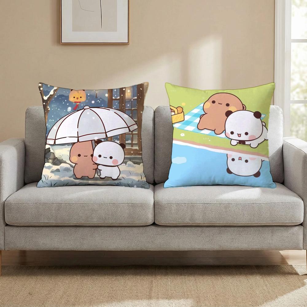 Cute B-BUBU DUDUS Cushion Cover Multi-Scene Pillow Cover for Home & Car - Reversible, Soft & Durable for Daily Use