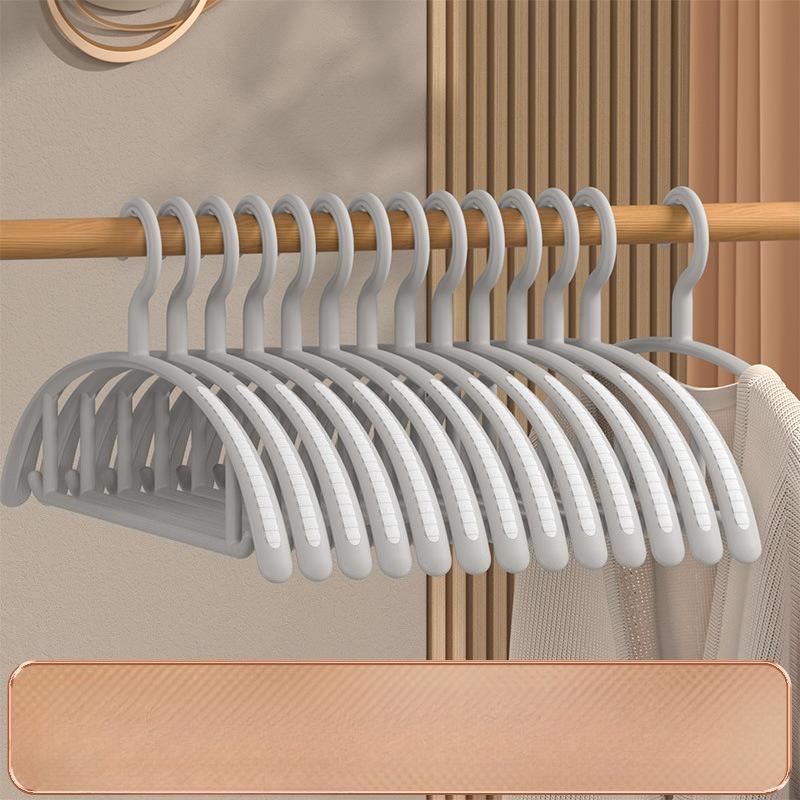 10pcs Non-Mark Clothes Hangers - Anti-Slip, Anti-Deformation, Durable Plastic Clothes Hangers for Home & Closet Organization