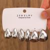 3-pairs Set Gold Set Earrings For Women Imitation Metal Earing Jewelry Trending Exaggerated C Earrings Combination
