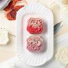 Traditional Flower Designs Mooncakes Molds Stable DIY 75g Mooncakes Molds with Elegant Flower Pattern for Holiday Treat