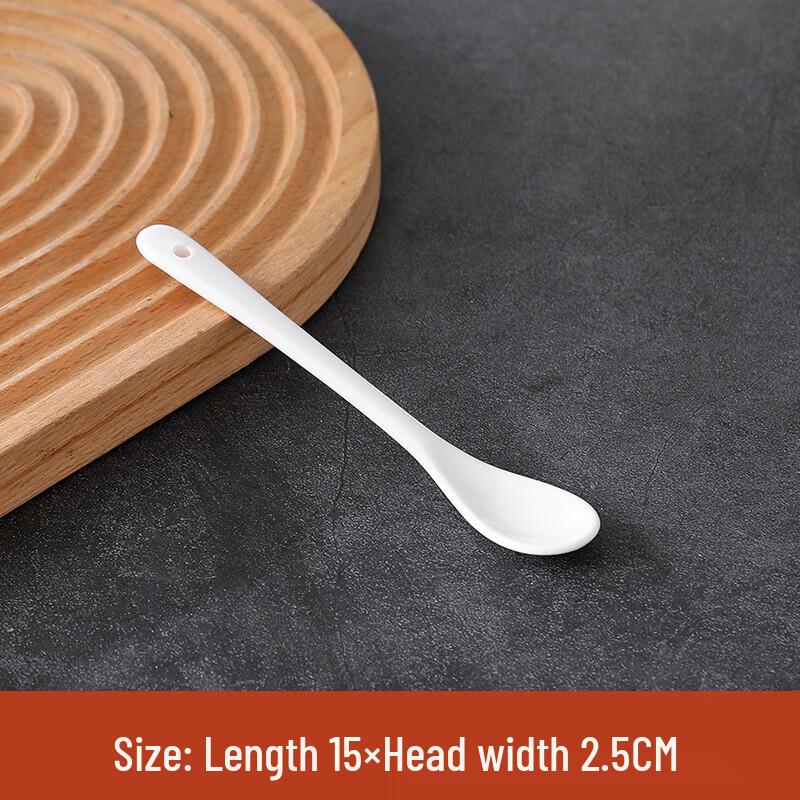 

ZISIZ Pure White Ceramic Table Spoons