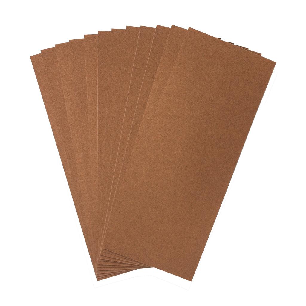 KAKURI Sandpaper 12 sheets for dirt rough base coat and finish Set, (#240), 93x230mm, wood, metal, paint, rust, deburring, removal, sanding,