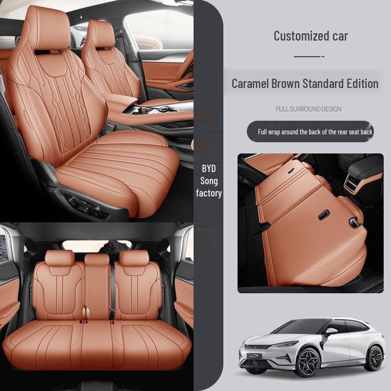 BYD Song L Five-Seat Leather Car Seat Cushion - Four Seasons