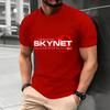 חולצת טי גרפית לגברים Cyberdyne Systems Skynet, חולצת כותנה רכה מנדפת לחות, לבוש קז'ואל רשמי לכל עונה