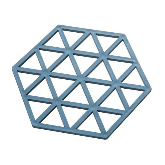 Hollow Heat Resistant Trivet for Hot Dishes Non-Slip Silicone Table Mat for Pots Scratch-Proof