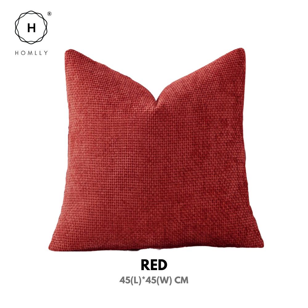 HOMLLY Sadii Teksturowana Poszewka na Poduszkę Dekoracyjną z Chenille (45 x 45 cm) X2SZT