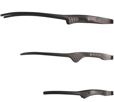 Σε Todai x Village Blacksmith Μαύρες Λαβίδες Ανοξείδωτο Ατσάλι σετ κάθε Κάμπινγκ [Κατασκευασμένο Tsubamesanjo] 3 τεμαχίων (1 κοντό, κανονικό, μακρύ)