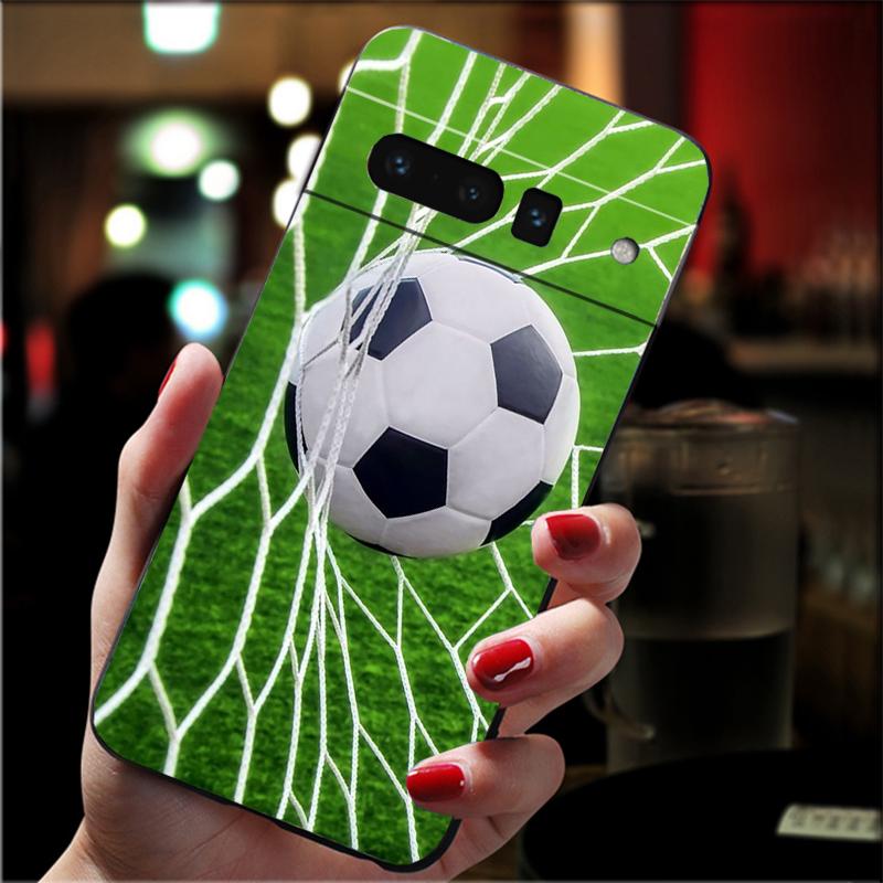 

Phone Case For Google Pixel 10 9 Pro XL 9A 8 7 6 Pro Pixel 8A 7A 6A Pixel 8 7 6 5 Football Sport Field Court Google Pixel 8