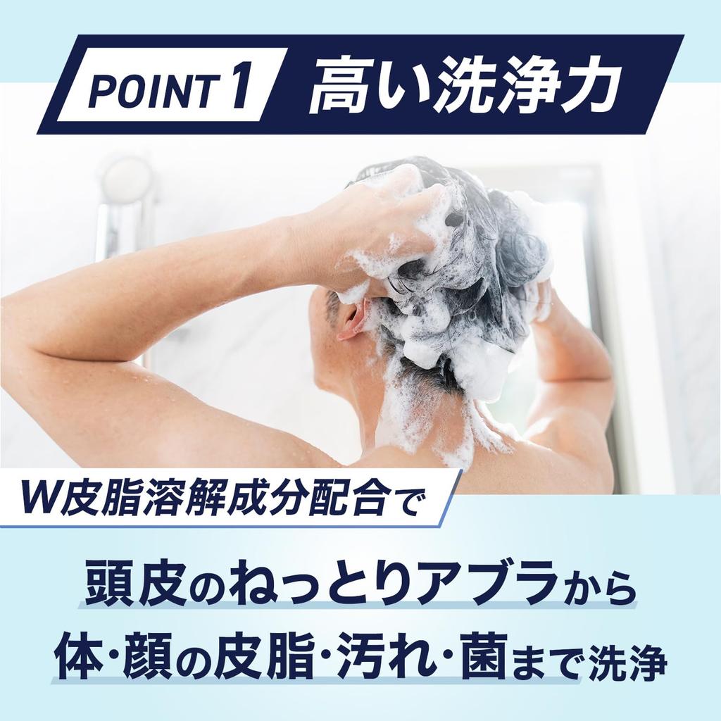 LUCIDO Full Body Deo Wash - 450ml Schäumendes Duschgel, All-in-One Reiniger