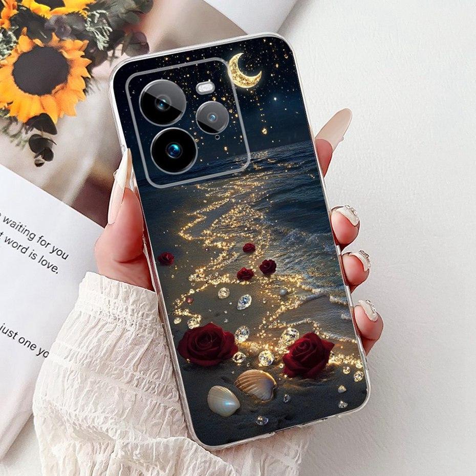 Fashion Painting Case For Realme GT 7 Pro 7T Soft Silicone TPU Phone Cases For Realme GT7 GT7T 7Pro 5G Covers Bumpers