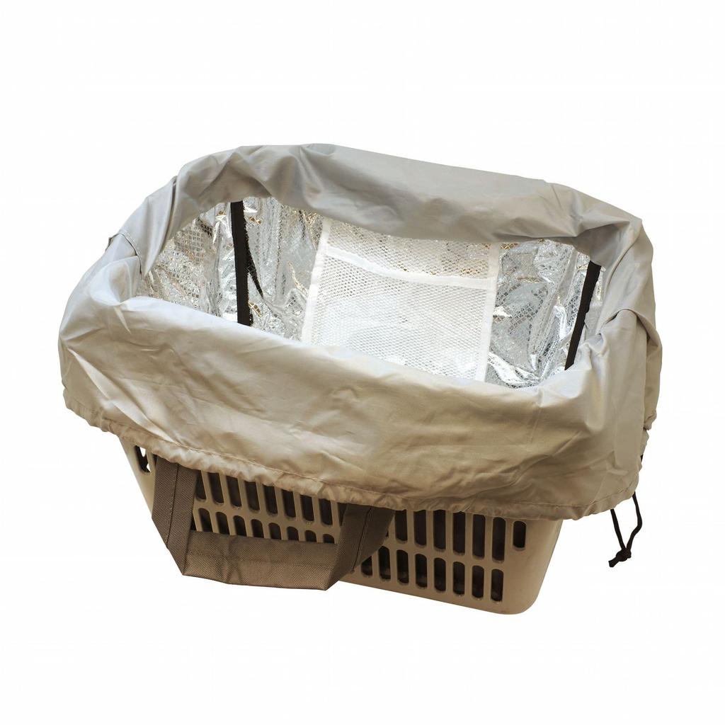 Elle Commune LAURIER Cooler Shopping Bag Shopping Basket Size (Greige) - (CLB-21)