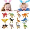 12 Pack Prefilled Easter Eggs with Dinosaur Toys Easter Basket Stuffers for Kids Easter Egg Hunt Game and Party Favors