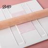 Polymer Clay Rolling Guides 1 Pair Acrylic Depth Guide, 2/3/4/5/6mm Pottery Pin Thickness Control Ruler Transparent for DIY Tools Guide