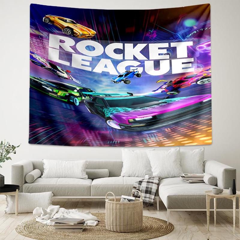 1pc Game Rocket league Tapestry, Living Room, Bedroom, Office, Party Decor, Ideal Festive Gift