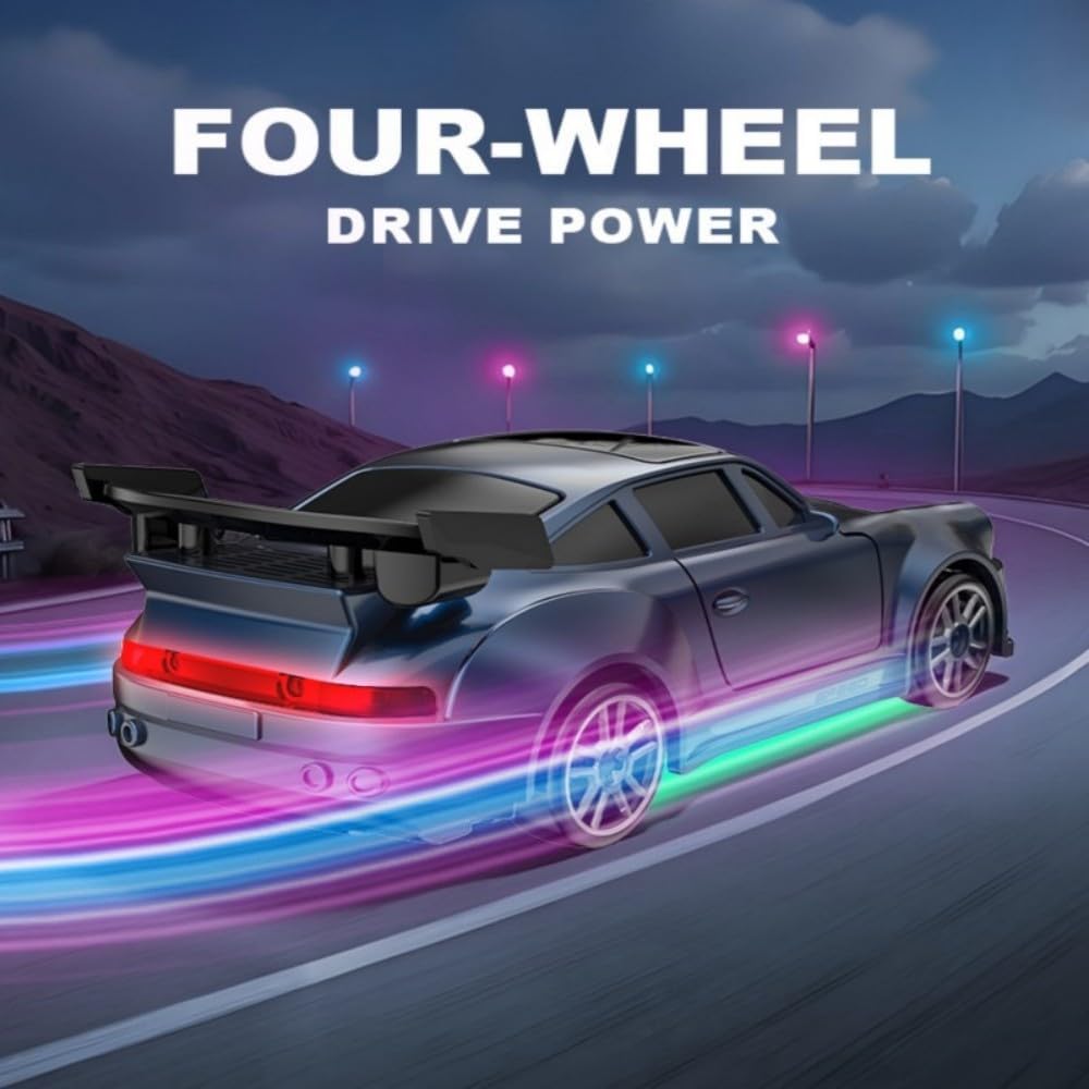 TDchougin 164 Scale Mini Remote Control Car, 2.4GHz Rechargeable Remote Control Car Toy, Birthday Gift for Kids, Boys, Elementary and Middle School