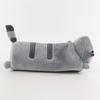 3D Plush Cat Pencil Case Zipper Closure Soft Stuffed Animal Stationery Cartoon Storage Pen Bag Student School Supplies