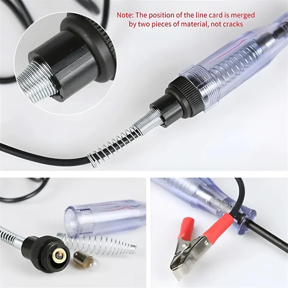6V/12V/24V Kfz-Schaltungsteststift LED Digitale Spannungsanzeige Lange Sonde Schaltungsdetektor Fahrzeugschaltung prüfen Teleskopierbar