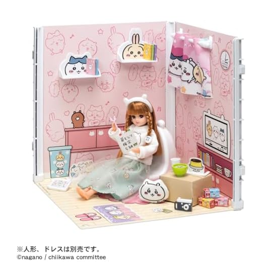 Takara Tomy Licca-chan Chiikawa-ippai 2-way Room Dress-up Pretend Play Toy Ages 3+