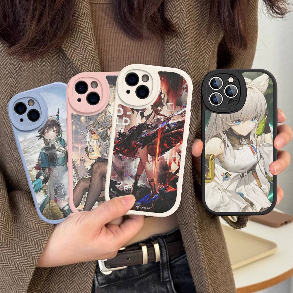 Popular Game A-Arknights E-Endfield Phone Case For IPhone 16 15 14 13 12 11 Pro Max Plus Soft Leather Cover