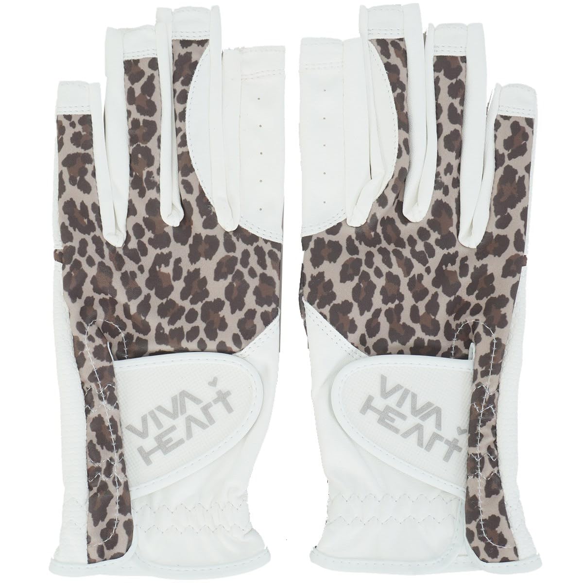 

VIVA HEART Golf Gloves Both Hands Print Golf Gloves 01392860 Brown Leopard 40 Women s